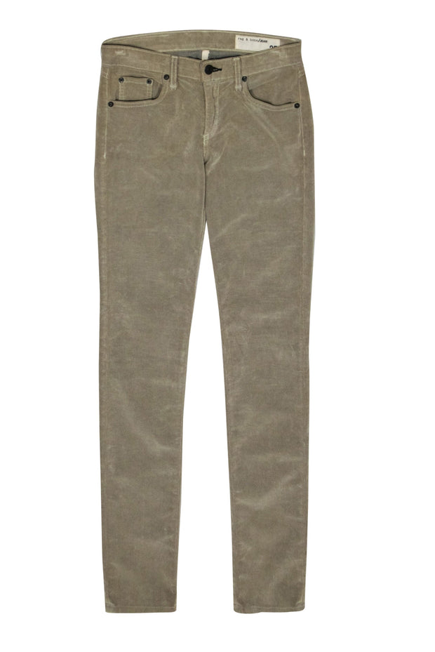 Current Boutique-Rag & Bone - Beige Corduroy Skinny Pants Sz 25