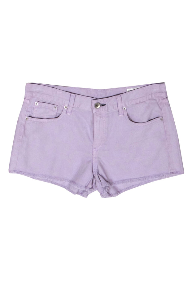 Current Boutique-Rag & Bone - Light Purple Frayed Hem Cut Off Denim Shorts Sz 27