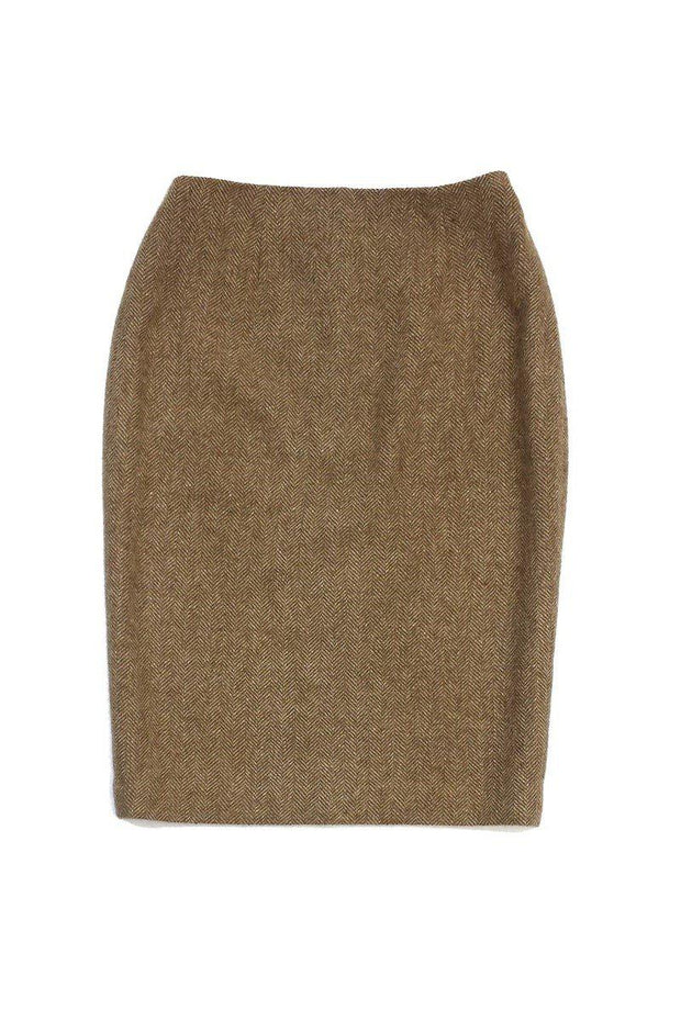 Current Boutique-Ralph Lauren Black Label - Brown Herringbone Skirt Sz 4