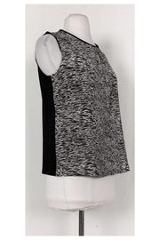 Current Boutique-Raoul - Black & Ivory Waverly Mixed-Media Tank Sz 4