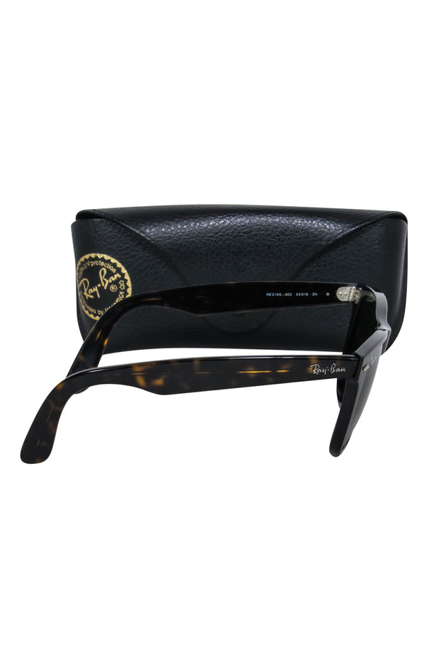 Current Boutique-Ray Ban - Brown Tortoise Front w/ Red Leg Sunglasses