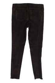 Current Boutique-Rebecca Minkoff - Brown Lamb Suede Pants Sz 4