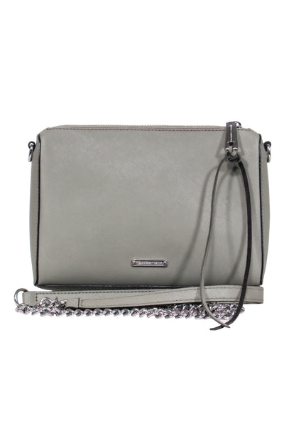 Current Boutique-Rebecca Minkoff - Grey Crossbody Purse w/ Chain Strap