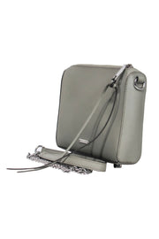 Current Boutique-Rebecca Minkoff - Grey Crossbody Purse w/ Chain Strap