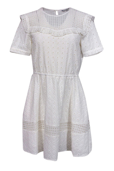 Current Boutique-Rebecca Minkoff - White Eyelet Lace Sundress Sz 4