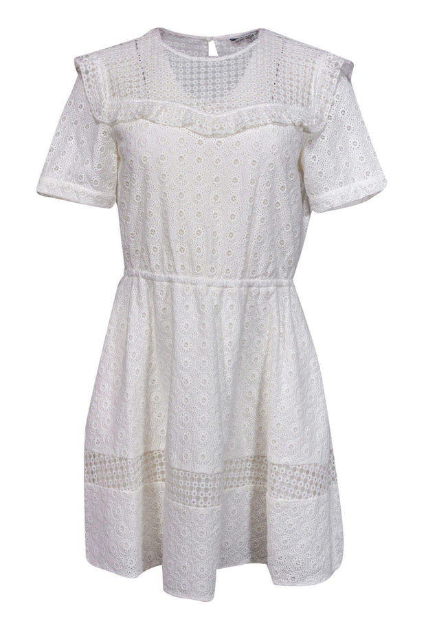 Current Boutique-Rebecca Minkoff - White Eyelet Lace Sundress Sz 4
