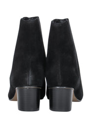 Current Boutique-Rebecca Minkoff - Black Suede Block Heel "Izette" Ankle Booties Sz 6