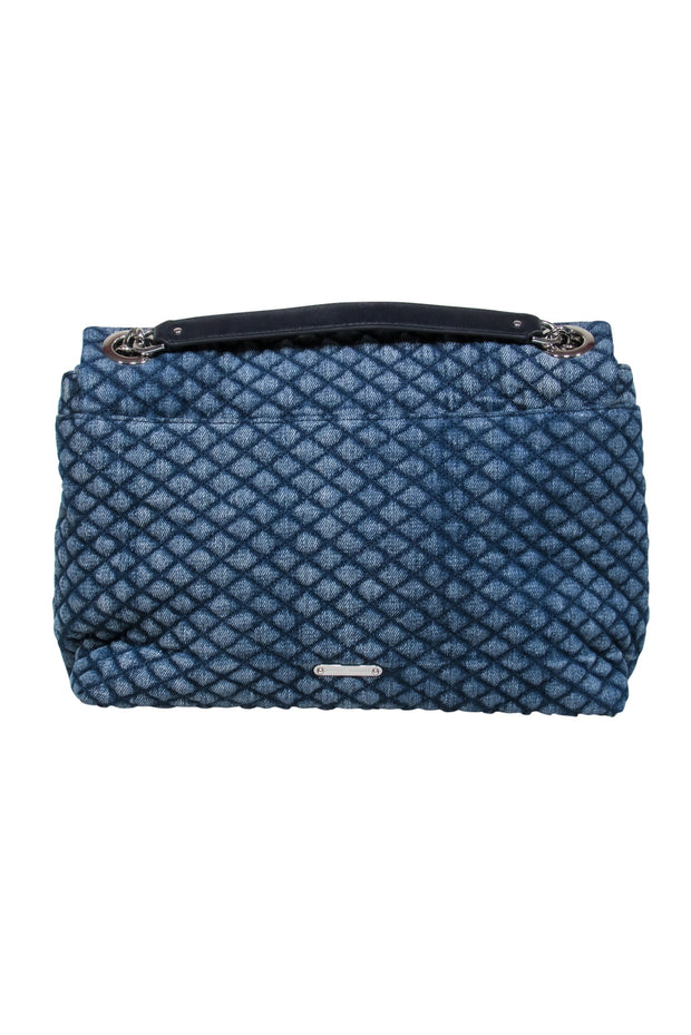 Current Boutique-Rebecca Minkoff - Demin Quilted 'Edie Maxi' Shoulder Bag w/ Chain Strap