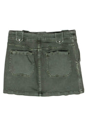 Current Boutique-Rebecca Minkoff - Olive Green Denim Miniskirt Sz 26