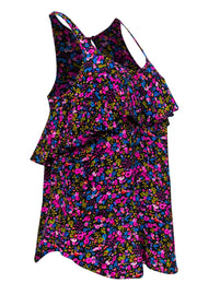 Current Boutique-Rebecca Taylor - Bright Multicolor Floral Top Sz 2