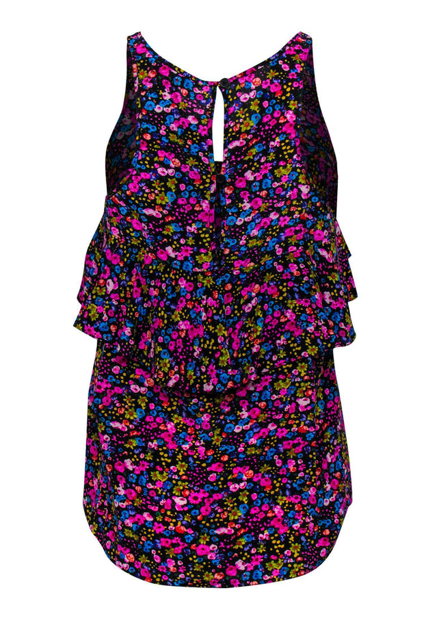 Current Boutique-Rebecca Taylor - Bright Multicolor Floral Top Sz 2
