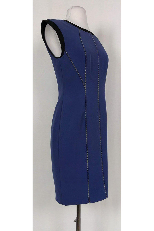 Current Boutique-Rebecca Taylor - Purple Chain Trim Dress Sz 2