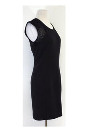 Current Boutique-Rebecca Taylor - Black Textured Sheath Dress Sz 6
