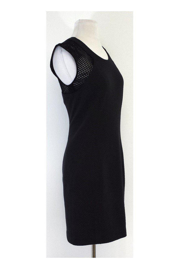 Current Boutique-Rebecca Taylor - Black Textured Sheath Dress Sz 6