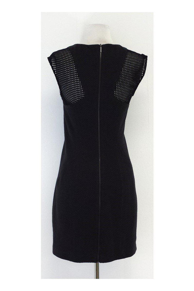 Current Boutique-Rebecca Taylor - Black Textured Sheath Dress Sz 6