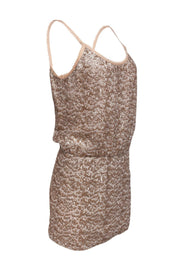 Current Boutique-Rebecca Taylor - Blush Sequined Tank Dress Sz 6