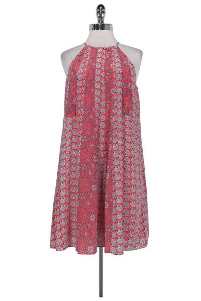 Current Boutique-Rebecca Taylor - Coral Peasant Shift Dress Sz 0
