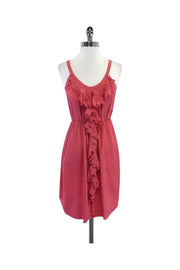 Current Boutique-Rebecca Taylor - Pink Diamond Print Silk Dress Sz 2