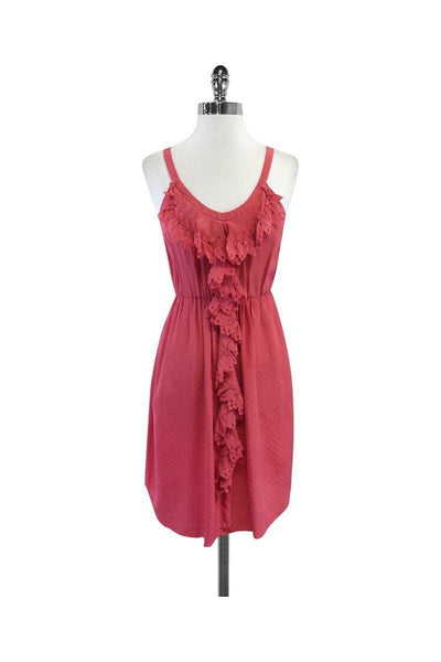 Current Boutique-Rebecca Taylor - Pink Diamond Print Silk Dress Sz 2