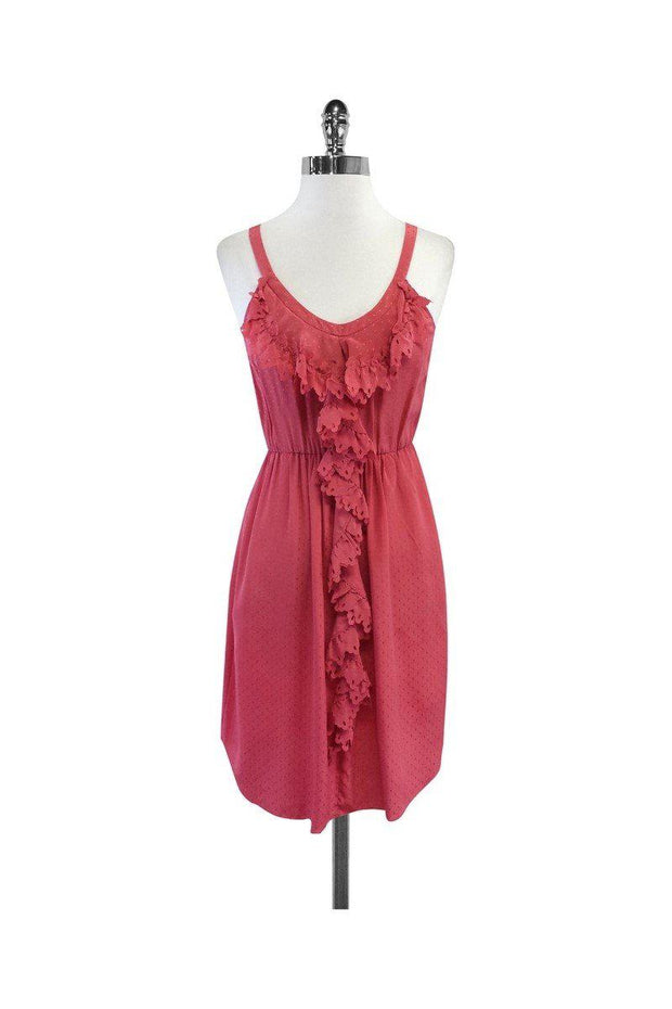 Current Boutique-Rebecca Taylor - Pink Diamond Print Silk Dress Sz 2