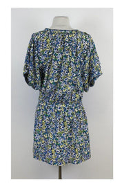 Current Boutique-Rebecca Taylor - Multicolor Floral Print Short Sleeve Dress Sz 6