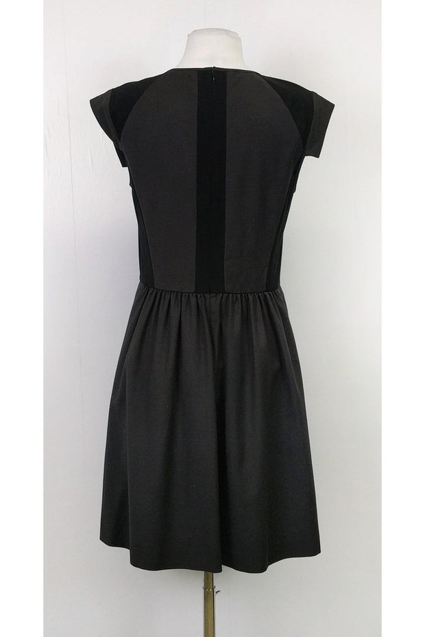 Current Boutique-Rebecca Taylor - Grey & Black Flared Dress Sz 8