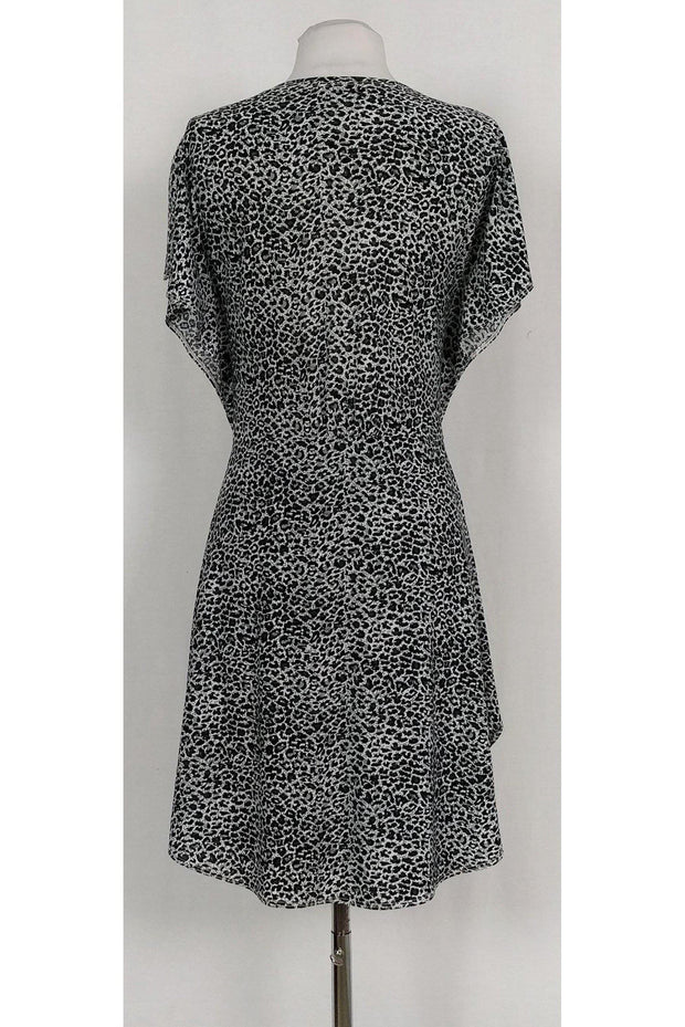 Current Boutique-Rebecca Taylor - Grey & White Animal Print Dress Sz XS
