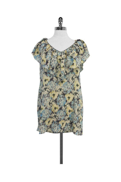Current Boutique-Rebecca Taylor - Multicolor Print Silk Sleeveless Tunic Sz 10