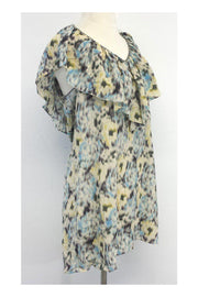 Current Boutique-Rebecca Taylor - Multicolor Print Silk Sleeveless Tunic Sz 10