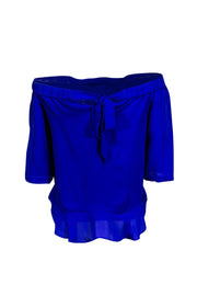 Current Boutique-Rebecca Taylor - Off-the-Shoulder Blouse Sz 2