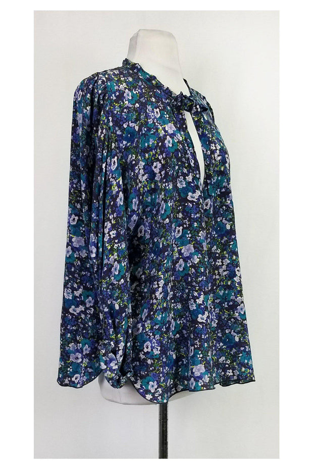 Current Boutique-Rebecca Taylor - Multicolor Floral Print Top Sz 2