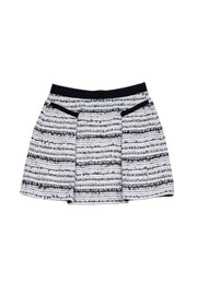 Current Boutique-Rebecca Taylor - Black & White Tweed Skirt Sz 4
