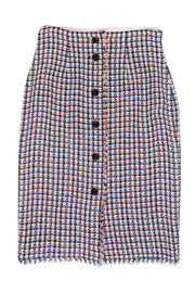 Current Boutique-Rebecca Taylor - Multicolored Tweed Pencil Skirt Sz 8