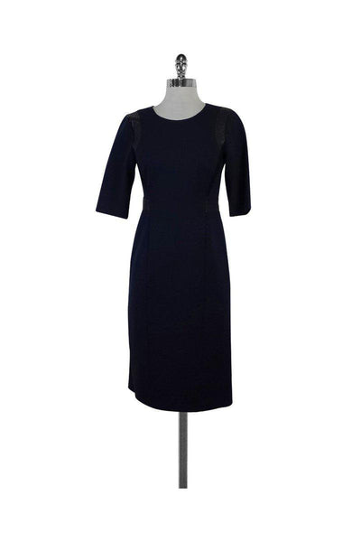Current Boutique-Rebecca Taylor - Navy Short Sleeve Dress Sz 4