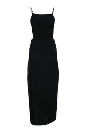Current Boutique-Reformation - Black "Houston" Halter Maxi Dress Sz 2