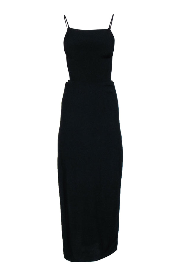 Current Boutique-Reformation - Black "Houston" Halter Maxi Dress Sz 2
