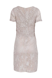 Current Boutique-Reiss - Nude Lace Bodycon Dress w/ Waist Defining Details Sz 8