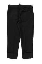Current Boutique-Robert Rodriguez - Black Straight-Leg Cuffed Capris Sz 4