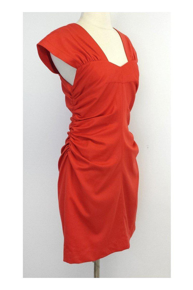 Current Boutique-Robert Rodriguez - Deep Orange Gathered Dress Sz 4
