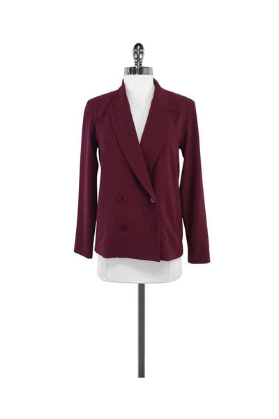 Current Boutique-Rodebjer - Maroon Double Breasted Jacket Sz XS