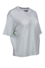 Current Boutique-RtA - Grey Knit Short Sleeve T-Shirt Sz L