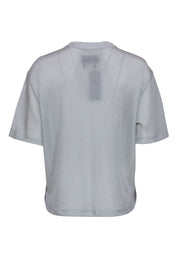 Current Boutique-RtA - Grey Knit Short Sleeve T-Shirt Sz L