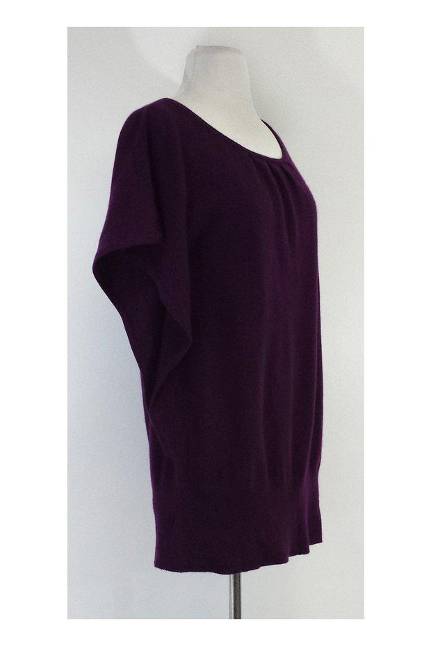 Current Boutique-Saks Fifth Avenue - Purple Cashmere Poncho Sz M