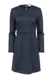 Current Boutique-Sandro - Navy A-Line Dress w/ Lace Sz L