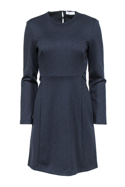 Current Boutique-Sandro - Navy A-Line Dress w/ Lace Sz L