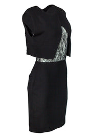 Current Boutique-Sandro - Black Two Piece Dress Sz M