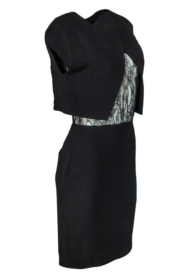 Current Boutique-Sandro - Black Two Piece Dress Sz M