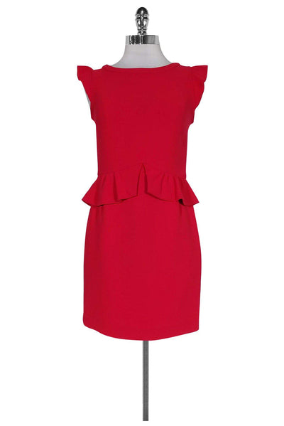 Current Boutique-Sandro - Hot Pink Cap Sleeve Dress Sz S