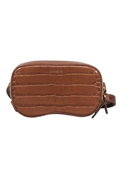 Current Boutique-Senreve - Brown Reptile "Coda" Belt Bag