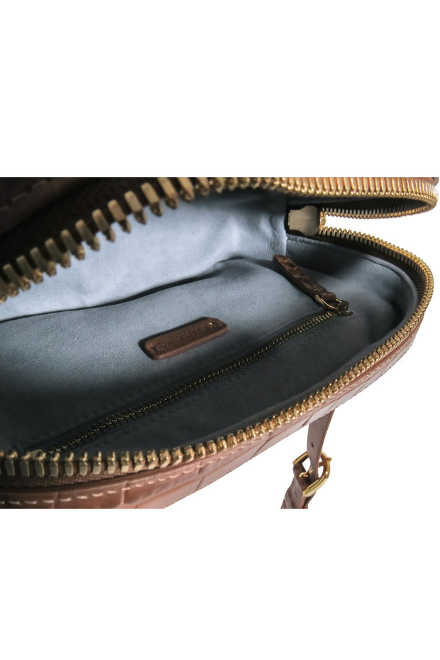 Current Boutique-Senreve - Brown Reptile "Coda" Belt Bag